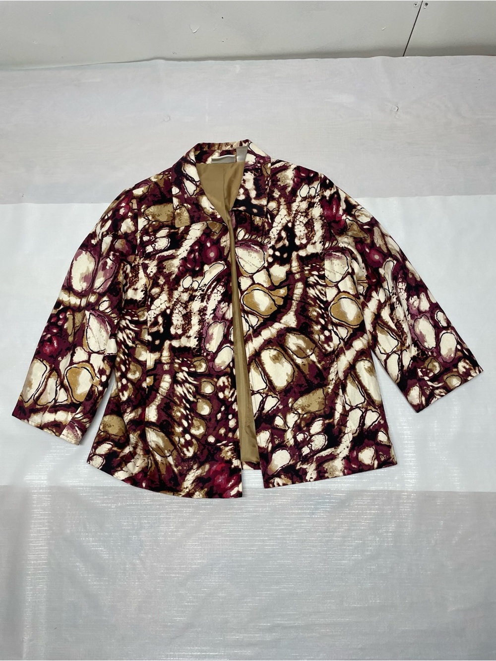 Vintage Alfred Dunner Multicolor Abstract Blazer Sz: 10